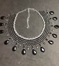 Obsidian Collar Necklace, handmade - Image 5