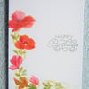 original hand painted watercolour art Birthday card ( ref F 306)