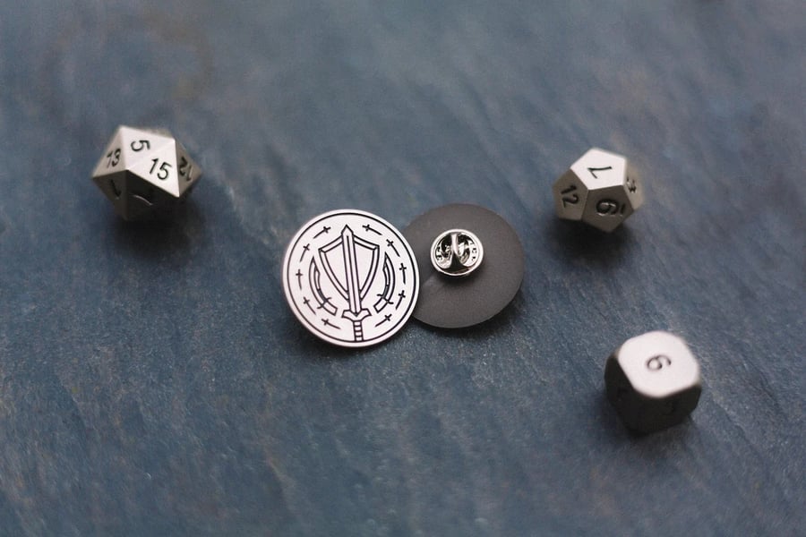 Fighter Enamel Pin - accessories for D&D players