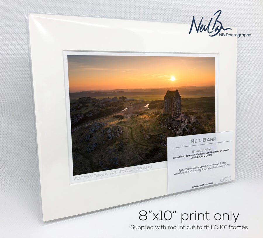 Smailholm Tower The Borders Scotland - A5 (10" x 8") Unframed Print