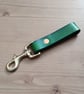 Leather & Solid Brass Trigger Clip Copper Rivet Keyring Belt Dangler - Image 3