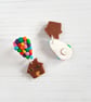 Rainbow Balloon and house dangle stud earrings - Image 4