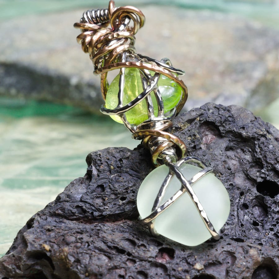 Uranium Glass, Accessory, Key Ring, Bag Charm