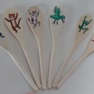Complete set of "Room on the Broom" Story Spoons