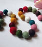 Felt Ball Garland, Warm Earthy Colours, Eclectic Bohemian Interiors - Image 2