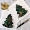 Christmas card with detachable up-cycled Christmas tree decoration. 