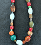 Earth Toned Beaded Necklace 