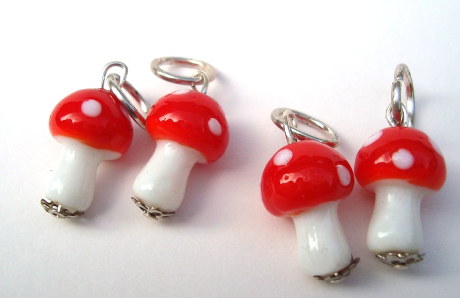 Toadstool Stitch Markers