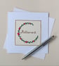 Retirement Card with Embroidered Flower Wreath - Image 4