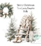 Snowy Christmas Card for Daughter Granddaughter Wife Grandma Couple Friends - Image 2