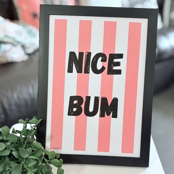 Printed and framed quote