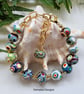 Boho Multicoloured Vibrant Hand Made Polymer Clay Bracelet - Image 7
