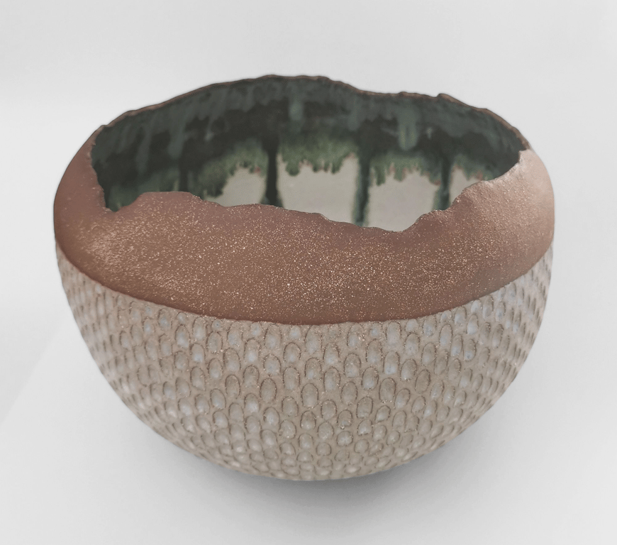 Large coiled bowl
