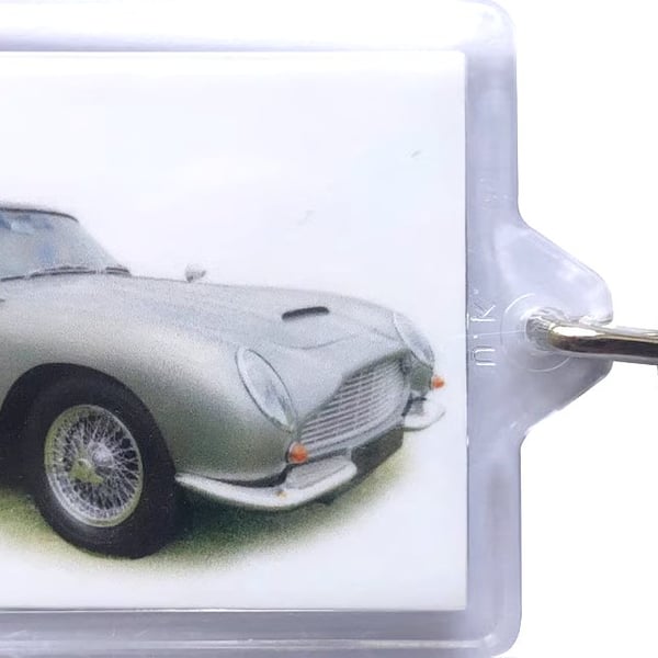 Aston Martin DB6 1965- Keyring either 50x35mm or 70x45mm Insert