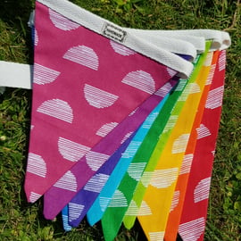 Rainbow bunting in a bag