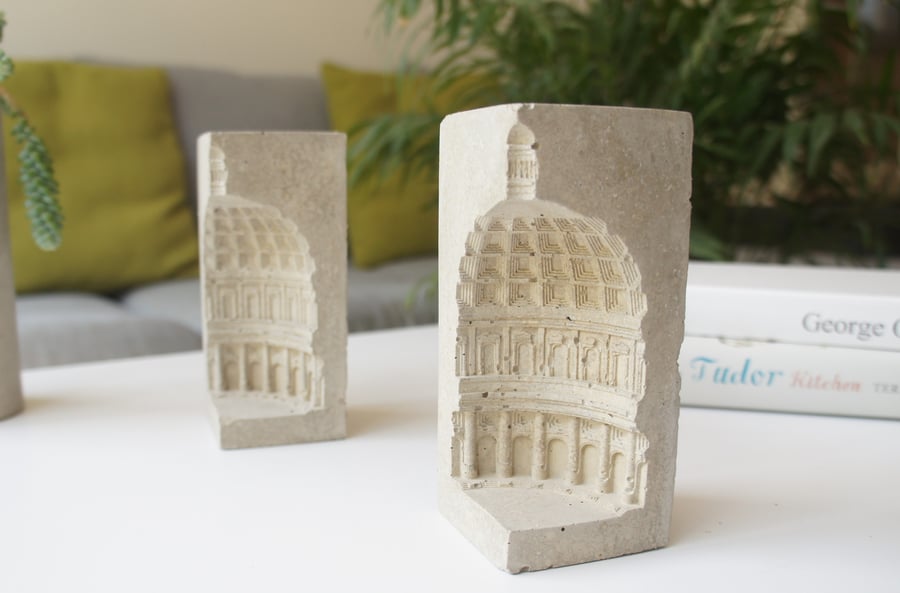 Pantheon candle holder, Gift for architects, European ancient architecture home