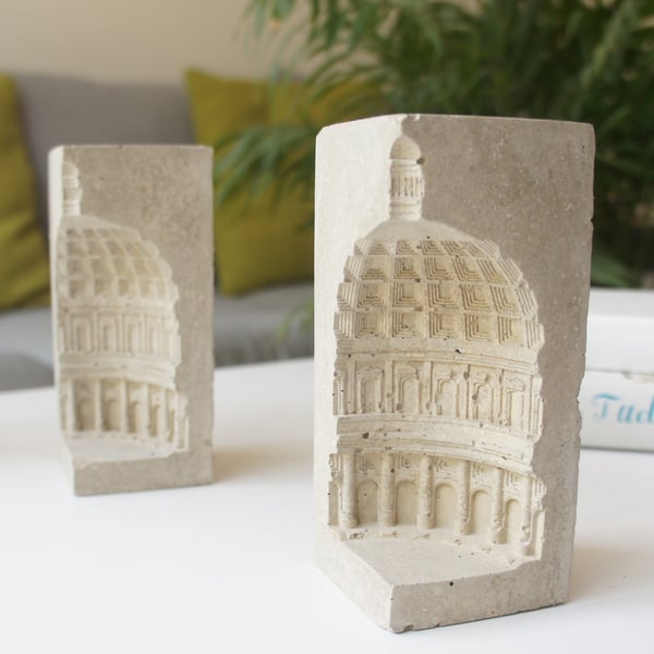 Pantheon candle holder, Gift for architects, European ancient architecture home