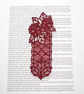 REDUCED! Embroidered Lace Pansy Bookmark. - Image 4