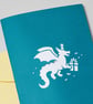 Handmade Pop up Party Dragon Card - Image 2