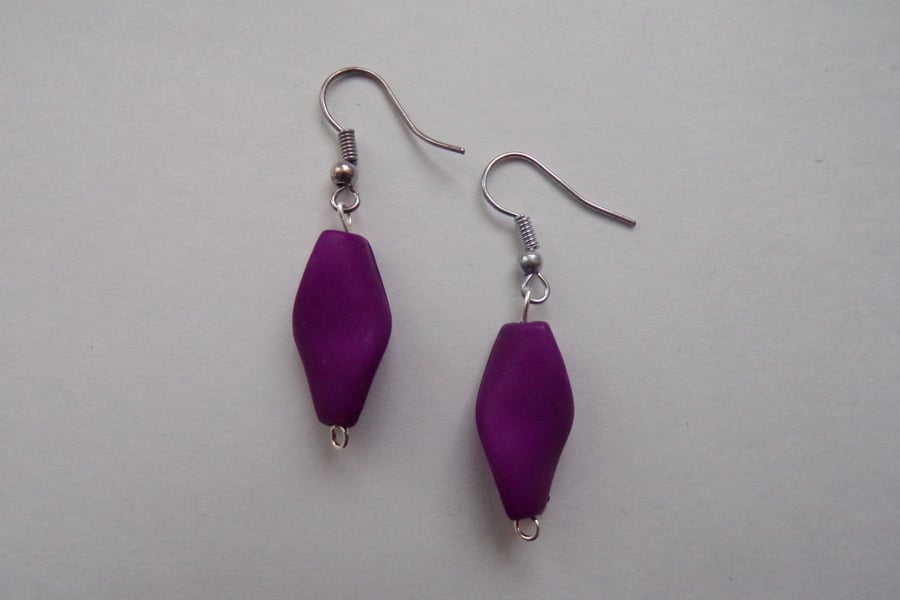 Earrings, Purple Earrings