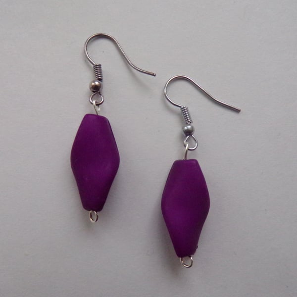 Earrings, Purple Earrings