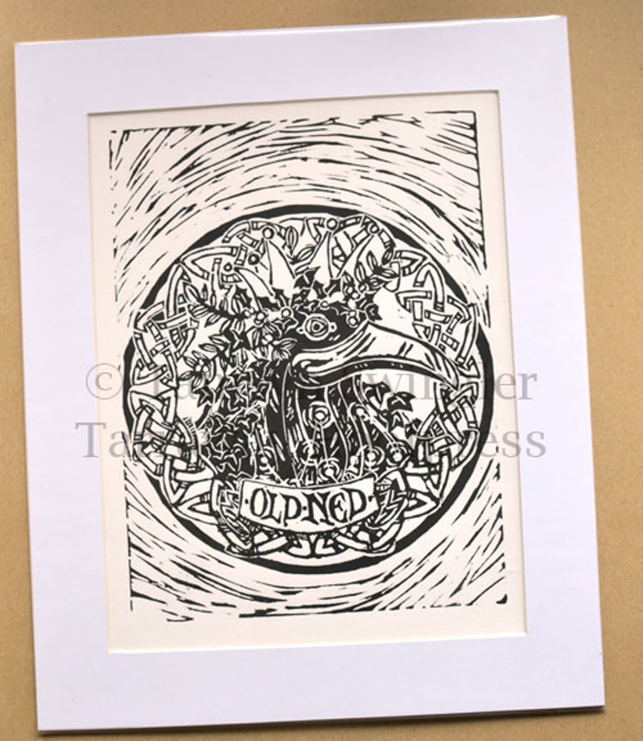 Old Ned - Lino Print - Limited Edition