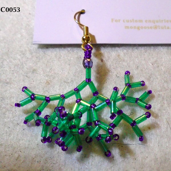 Fractal-style earrings (customisable)