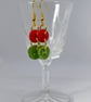Christmas Button Earrings - Short - Image 2