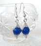 Wire wrapped blue jade earrings - Image 4
