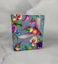 Hummingbirds fabric basket, Birds storage bin, Handmade - Image 1