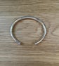 "Reflections" - Heavy Sterling Silver Cuff - 60g - Made to any size 8mm x 4mm - Image 6