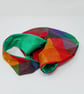 Silky satin Japanese knot bag in rainbow fabric - Image 4