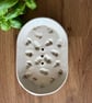Ceramic oval acorn soap holder - Image 2