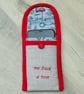 Summer Seconds - Fairytale Beauty & the Beast fabric  padded phone Case  - Image 5