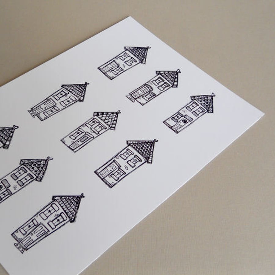 "home sweet home" - illustrated print