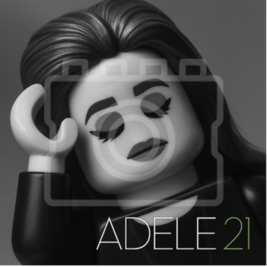 Adele "21" Album Cover – 5x5" Mounted Print