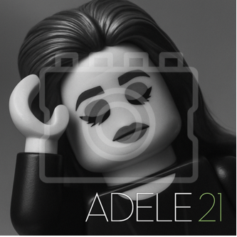 Adele "21" Album Cover – 5x5" Mounted Print