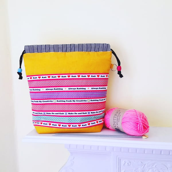 Knitting Project Bag