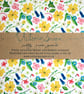 British wildflowers- hand bound recycled notebook - Image 2