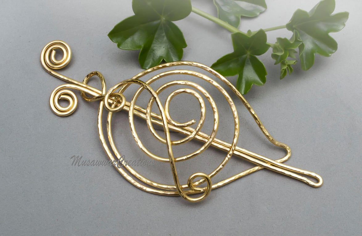 Brass Hair bun maker and holder ,Hair Stick, Hair bun slide for long hair,brass 