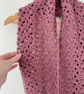 Pink Infinity Scarf - Handmade Crochet - Practical Presents for Her - Image 2