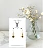 Charm Earrings - 3D Gold Star - Image 1