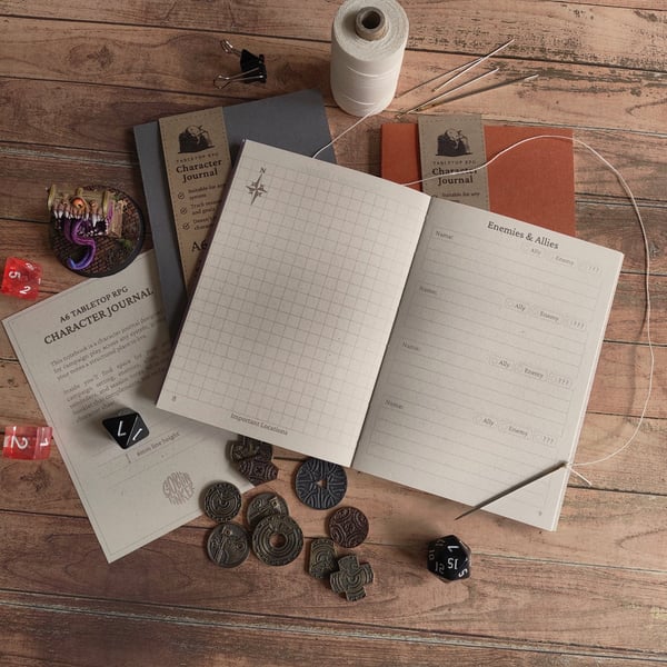 Character Journal - Tabletop RPG - A6 