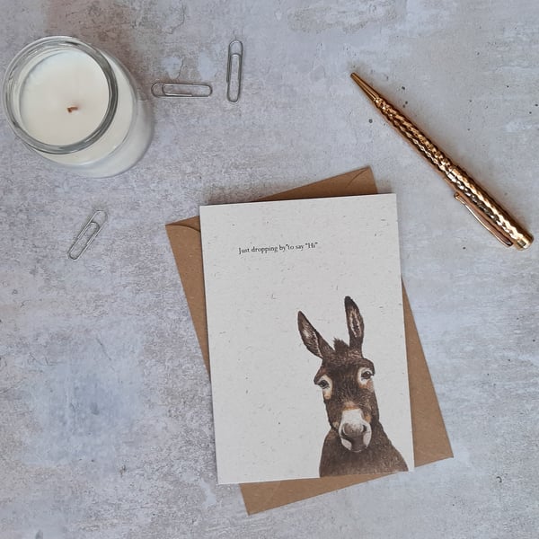 Donkey Say Hi Card