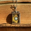 Sterling Silver Momento Mori Skull Pendant Necklace - Mourning Jewellery