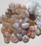 10 Cherry Blossom Agate Crystal Polished Tumblestones, Chakra, Craft, Mosaic - Image 4
