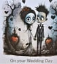 C4753   Zombie Wedding Card - Image 4