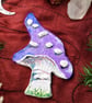 Purple Clay Fridge Magnet.  - Image 1