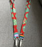 Red green large spot 100% Cotton Lanyard - Image 2