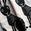 Hares - tea towel
